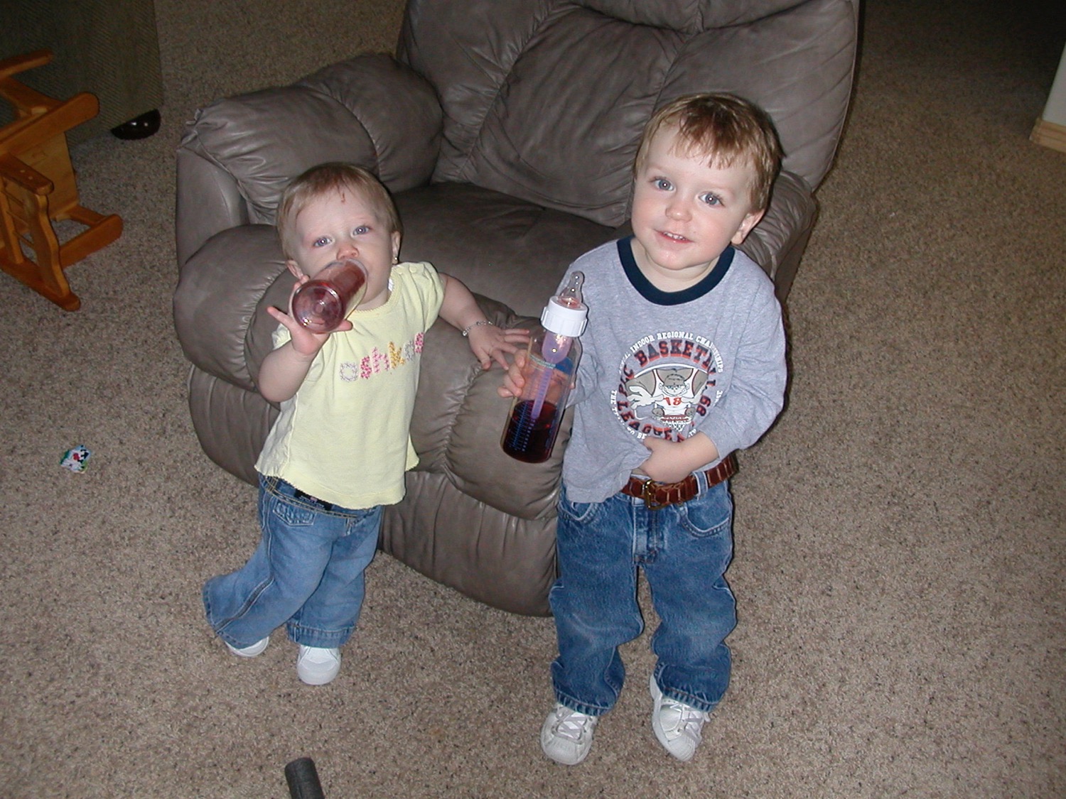 Race and Abbie as toddlers